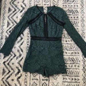 BCBG lace romper